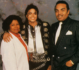 Michael with his parents