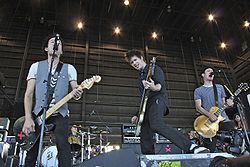 Sum 41 live in concert at the West Palm Beach Warped Tour 2010.