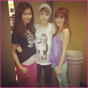 Bella Thorne,Zendaya Coleman and Justin Biber