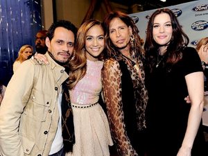 Jennifer Lopez, Marc Anthony,Liv Tyler and Steve Tyler
