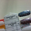 Искуствени нокти лакирани с 2 от цветовете от колекцията.:)