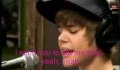 Justin Bieber performing Where are you now (with lyrics)