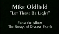 Mike Oldfield Let There Be Light
